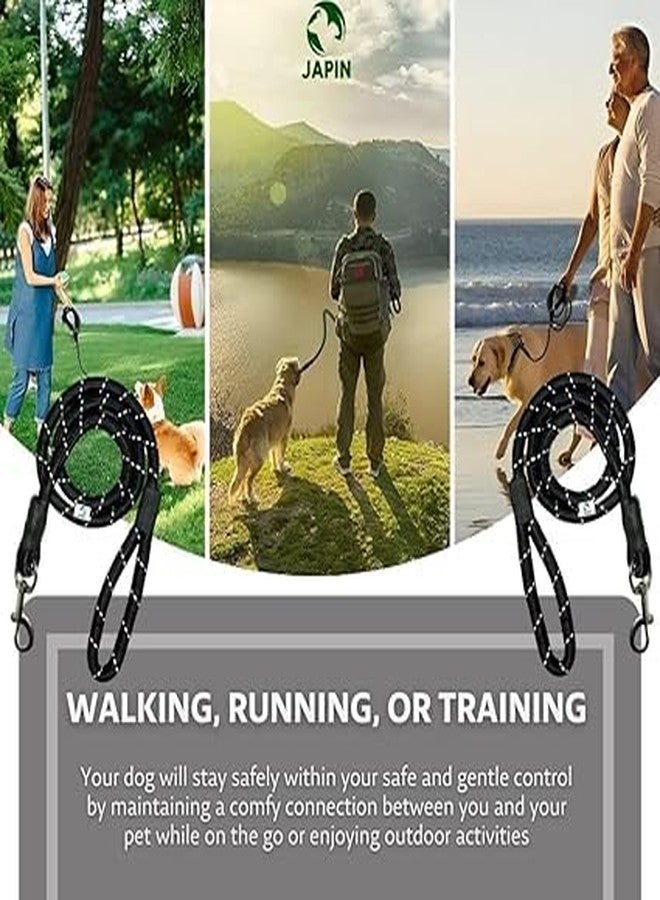 KACHKIT Dog Leash 4FT Nylon Rope Cord Training Pet Walking Leashes for Medium Sized Pet Thick Reflective Heavy Duty Rope with Anti Slip Padded Cord for Dogs, Cats and Pets with Strong Hook - Image 3